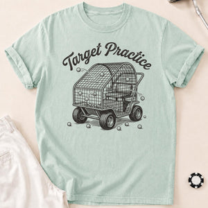 Target Practice Golf Cart Ball Cage Golf Tee