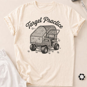 Target Practice Golf Cart Ball Cage Golf Tee
