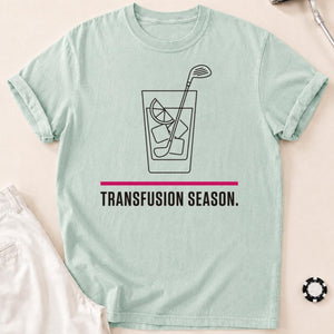 Transfusion Season Golf Tee Line Art