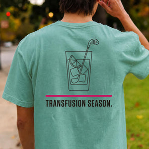 Transfusion Season Golf Tee Line Art
