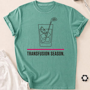 Transfusion Season Golf Tee Line Art