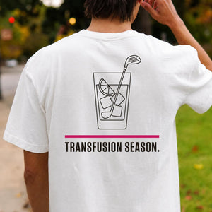 Transfusion Season Golf Tee Line Art