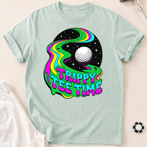 Trippy Tee Time Psychedelic Golf Tee
