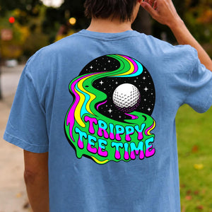 Trippy Tee Time Psychedelic Golf Tee