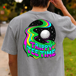 Trippy Tee Time Psychedelic Golf Tee