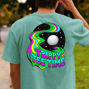 Trippy Tee Time Psychedelic Golf Tee