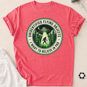 Unidentified Flying Objects I Want To Believe In Par Golf Tee