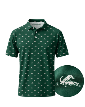 The Gator Green Polo Golf Polo