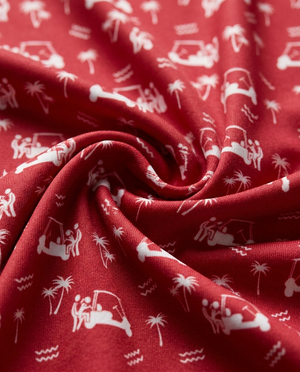Back Nine Action Polo Red Golf Polo