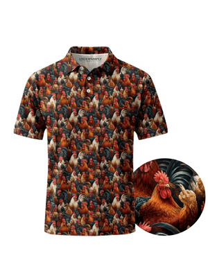 The Cocky Rooster Polo Golf Polo