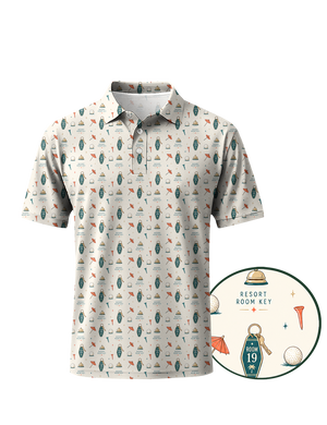 Resort Room Key Golf Polo