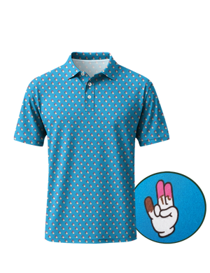The Two Finger Salute Golf Polo