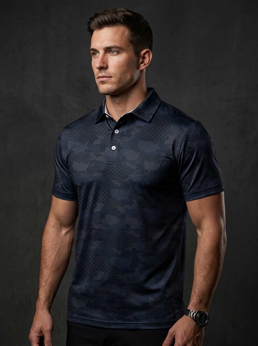 The Midnight Patriot Polo