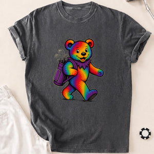 Bearly on Time Golf Tee T-Shirt - Pepper