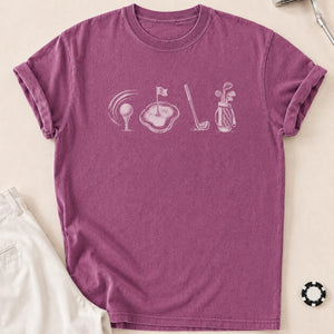 I Speak Fluent Golf Tee T-Shirt - Berry
