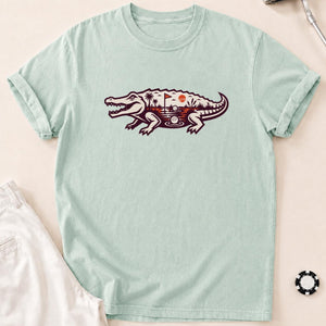 Putt You Later, Alligator Golf Tee T-Shirt - Bay