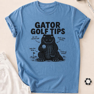 Gator Golf Tips T-Shirt - Blue Jean