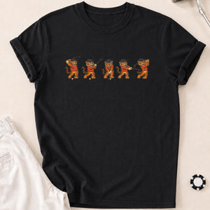 Roar & Fore Tiger Golf Tee T-Shirt - Black