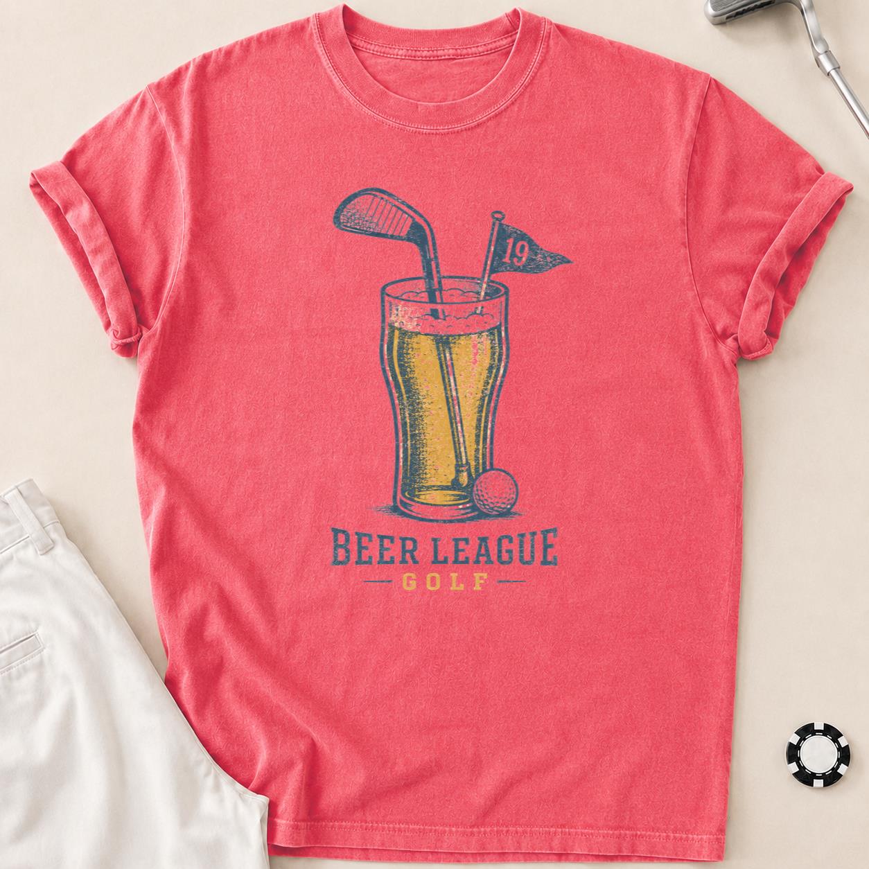 Beer League Golf T-Shirt - Watermelon
