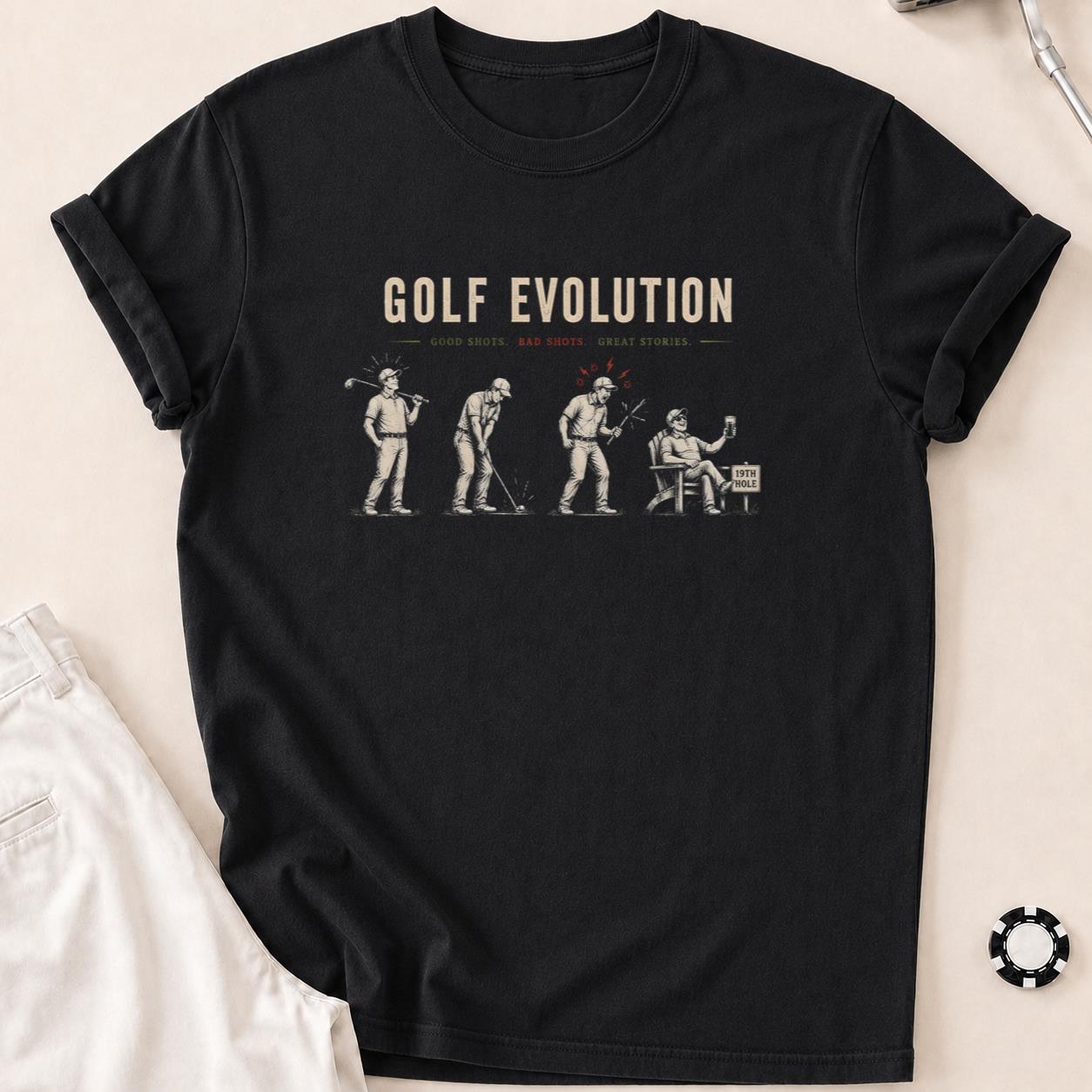 Golf Evolution T-Shirt - Black