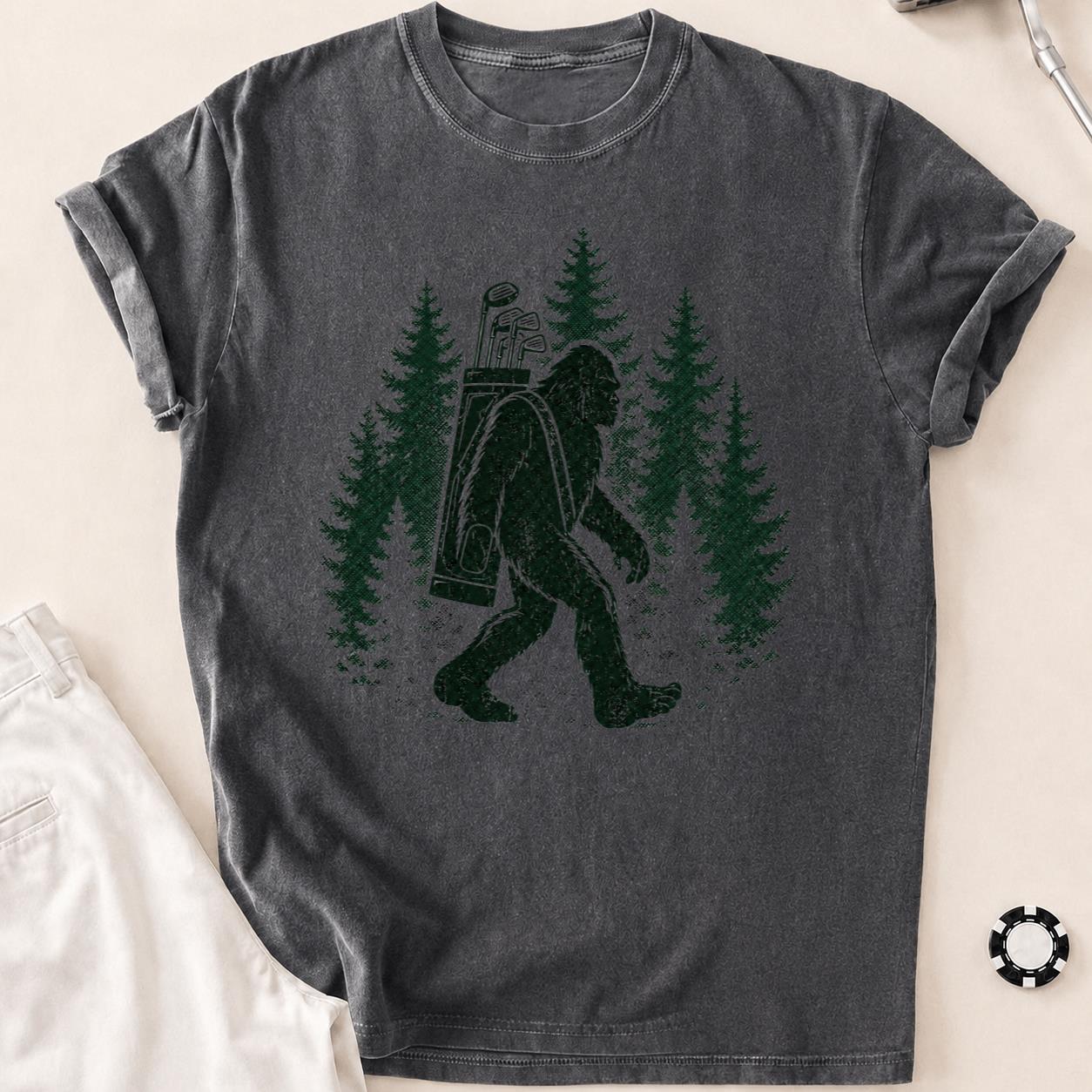 Fairway Footprints T-Shirt - Pepper