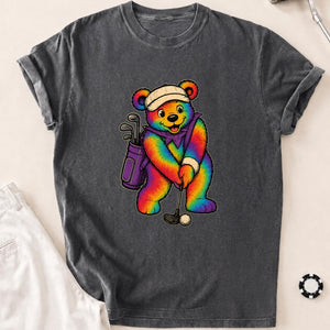 Bearly Made the Putt Golf Tee T-Shirt - Pepper