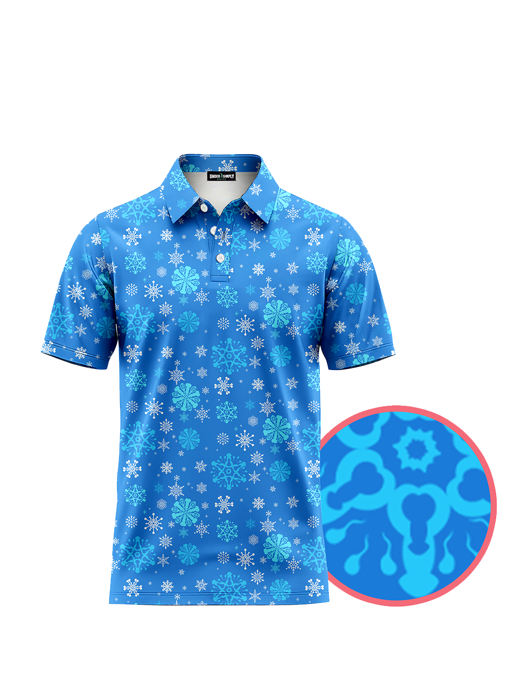 Blue Snowflake Edge Tee