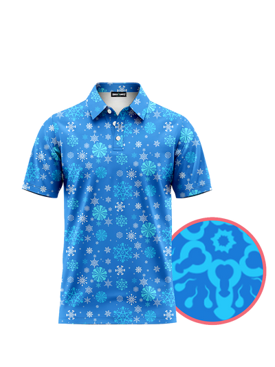 Blue Snowflake Edge Tee