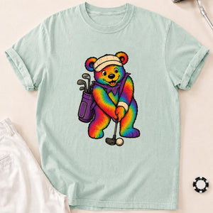 Bearly Made the Putt Golf Tee T-Shirt - Bay