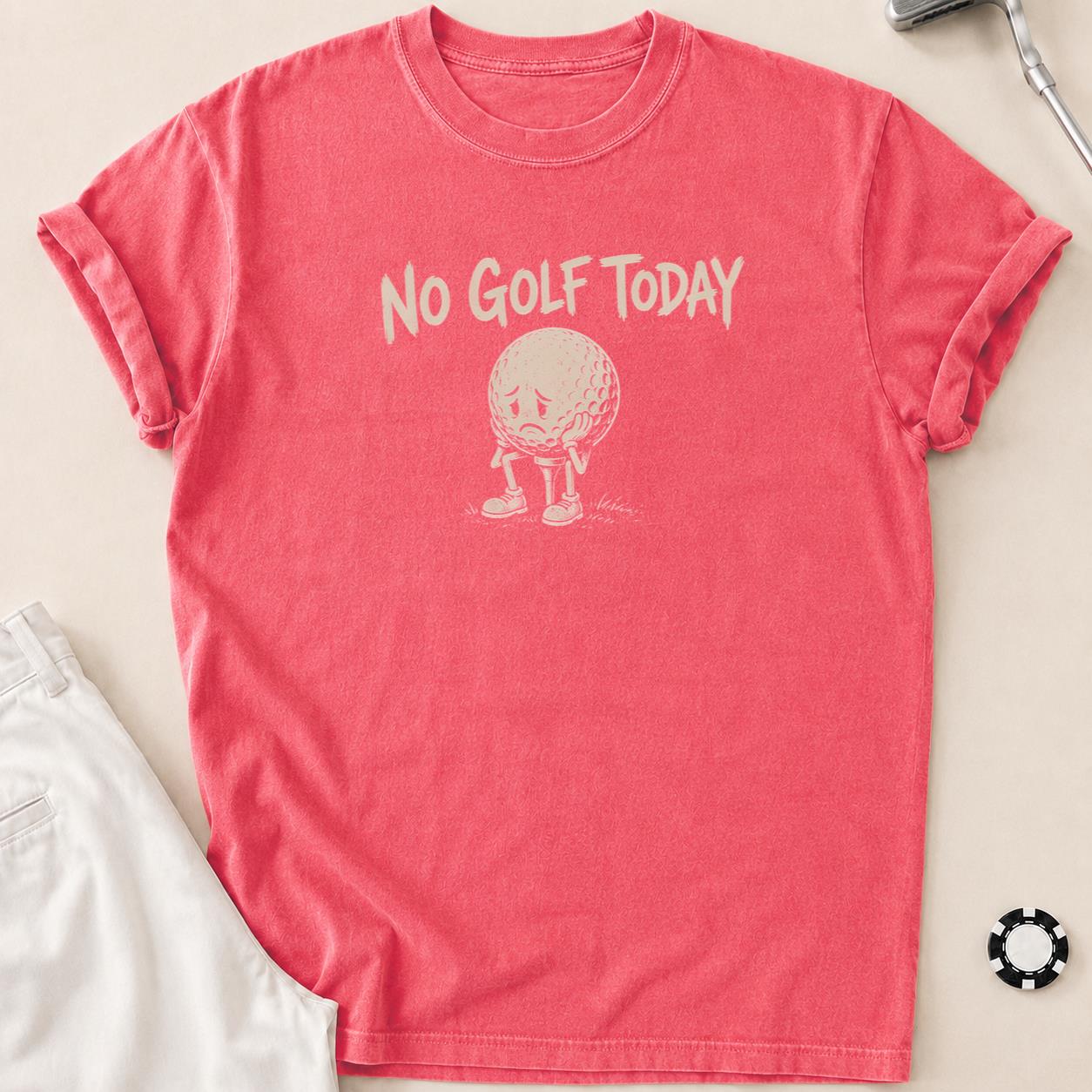No Tee Time, No Good Time Golf Tee T-Shirt - Watermelon
