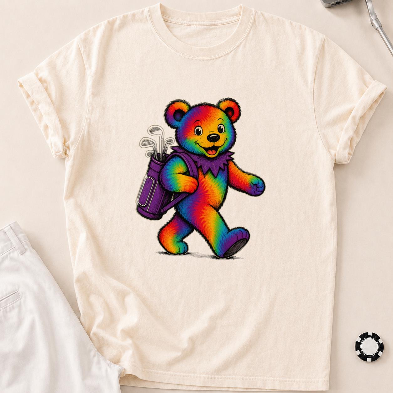 Bearly on Time Golf Tee T-Shirt - Ivory