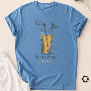 Beer League Golf T-Shirt - Blue Jean