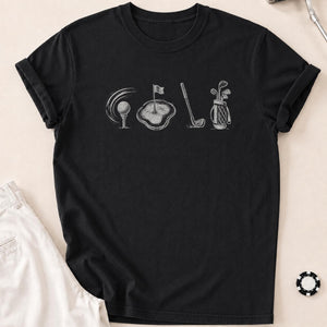 I Speak Fluent Golf Tee T-Shirt - Black