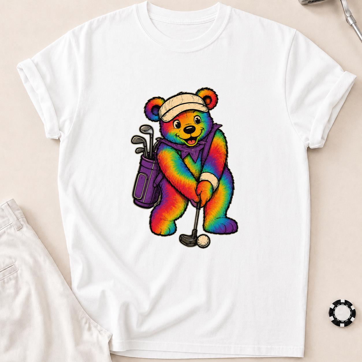 Bearly Made the Putt Golf Tee T-Shirt - White