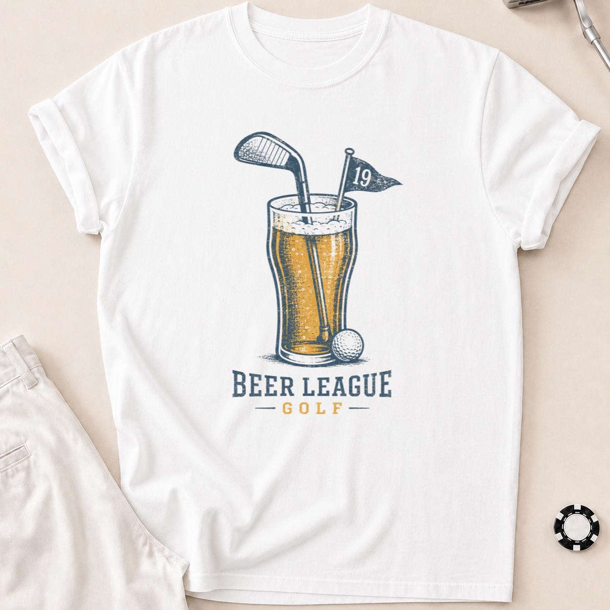 Beer League Golf T-Shirt - White