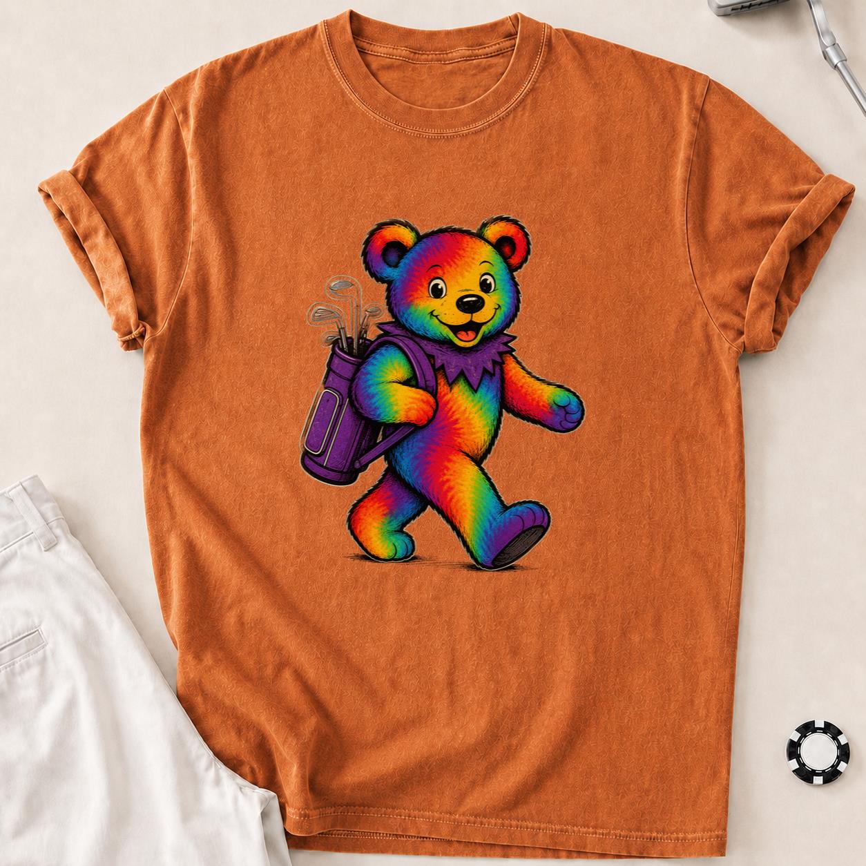 Bearly on Time Golf Tee T-Shirt - Yam