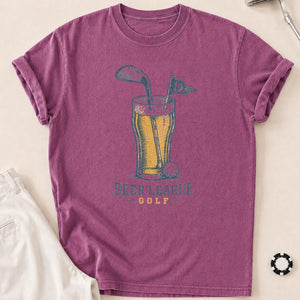Beer League Golf T-Shirt - Berry