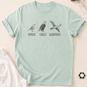 Birds of a Feather Golf Score Tee T-Shirt - Bay