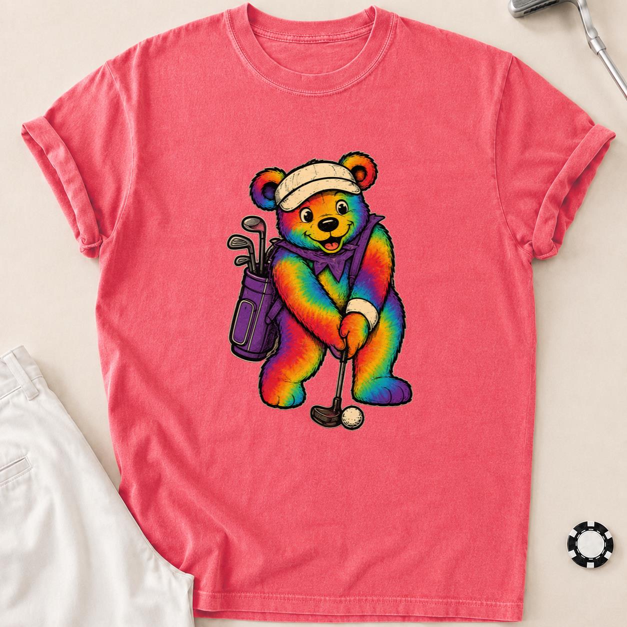 Bearly Made the Putt Golf Tee T-Shirt - Watermelon