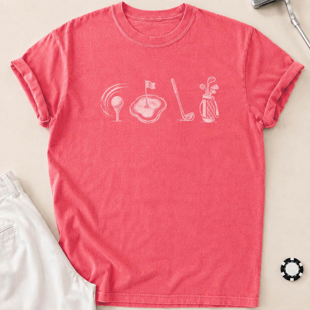 I Speak Fluent Golf Tee T-Shirt - Watermelon