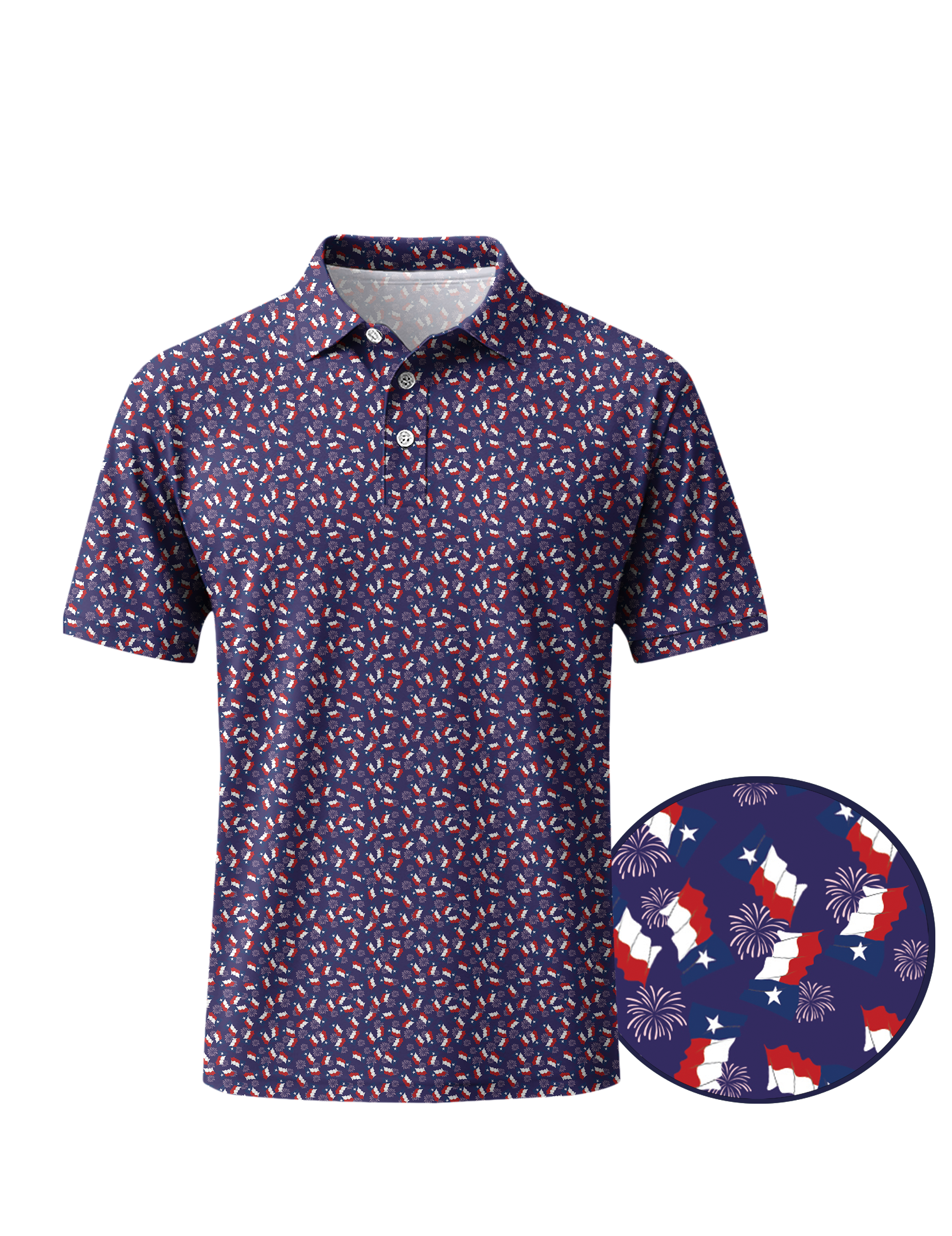 Texas Blue Flag Performance Polo