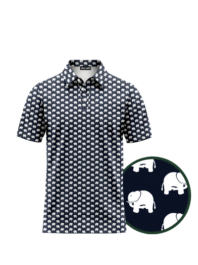 Navy Bad Elephant Performance Polo
