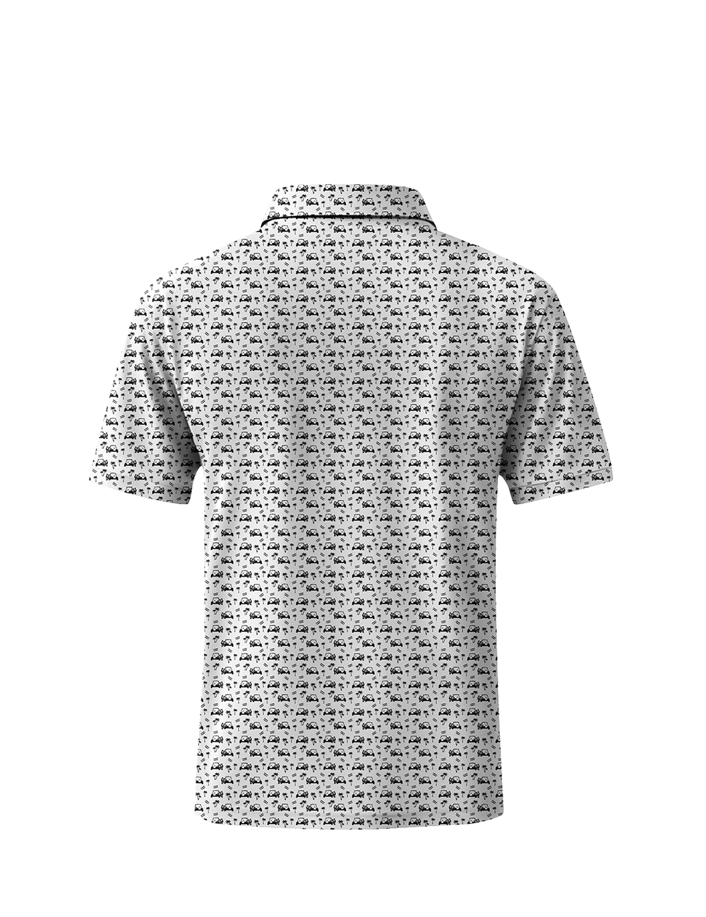 Back Nine Action Polo-White