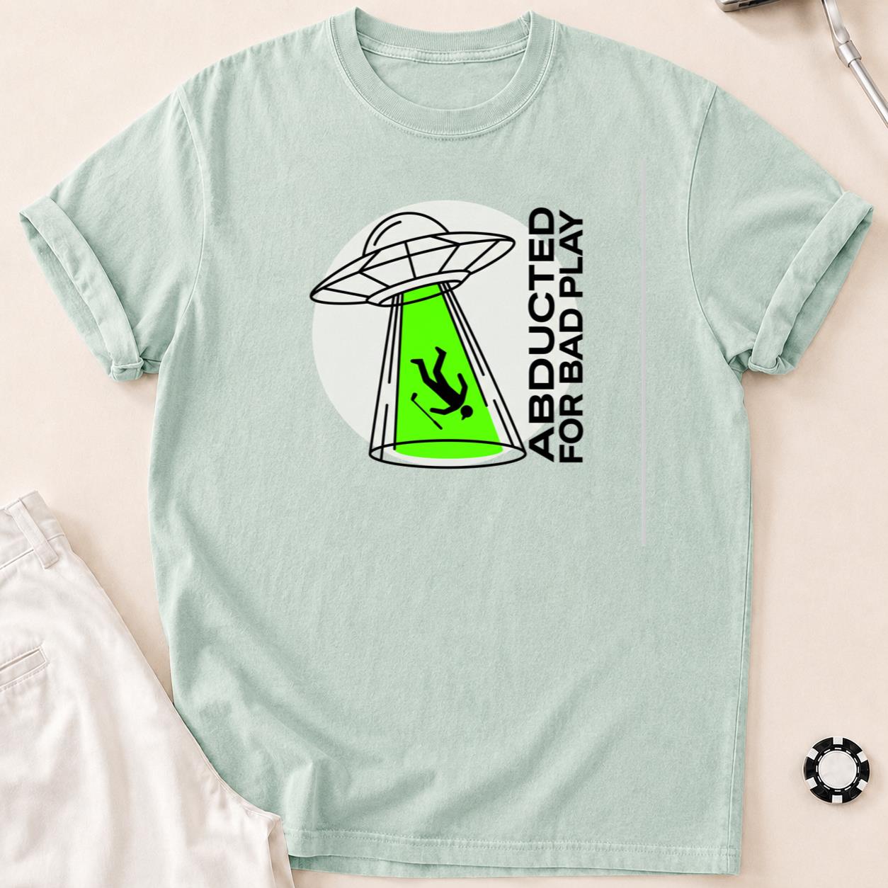 Abducted For Bad Play Golf Tee
