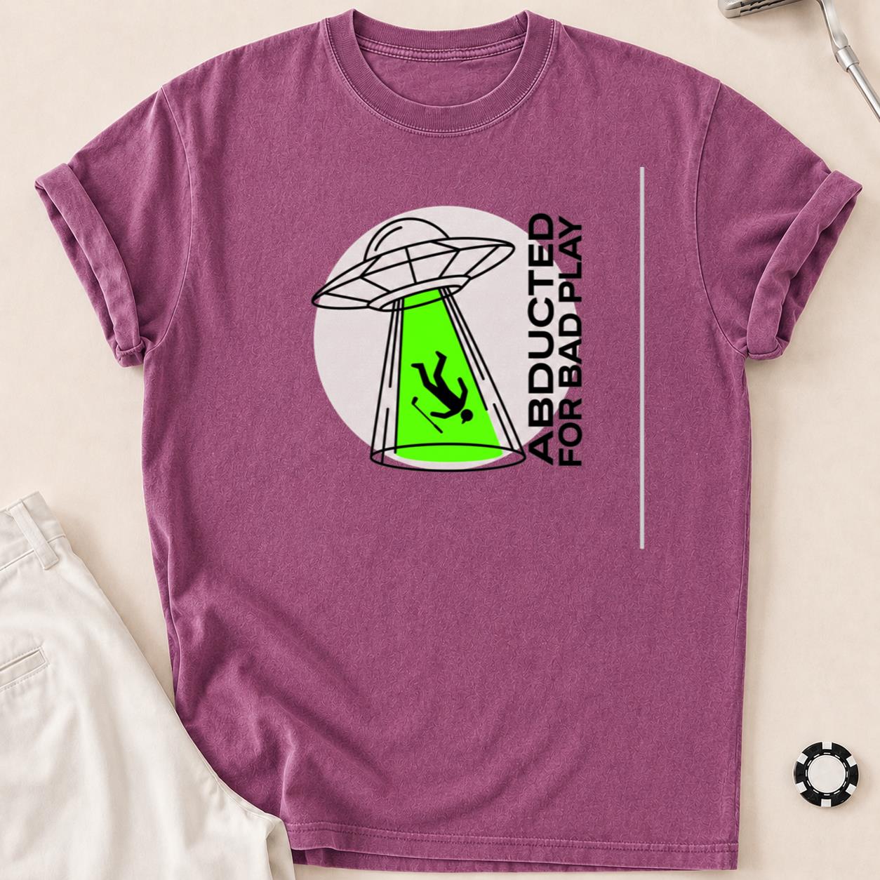 Abducted For Bad Play Golf Tee
