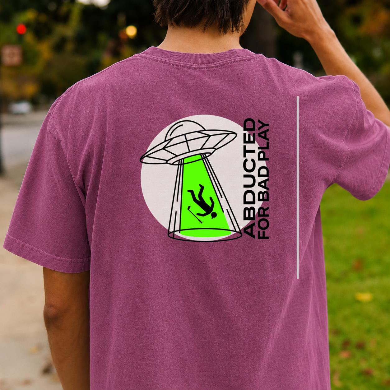 Abducted For Bad Play Golf Tee