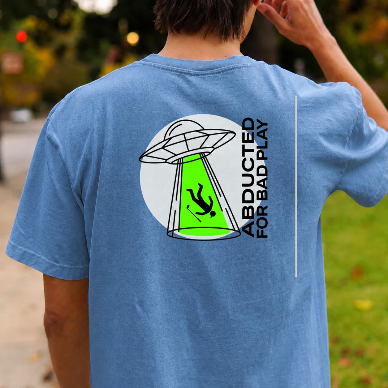 Abducted For Bad Play Golf Tee