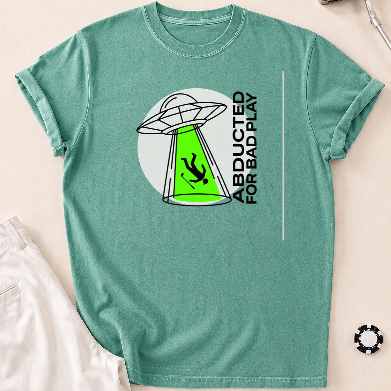 Abducted For Bad Play Golf Tee