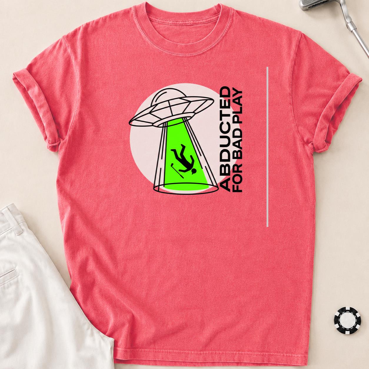 Abducted For Bad Play Golf Tee