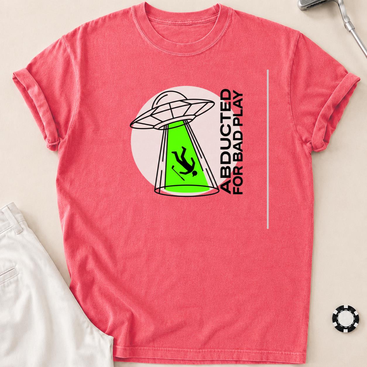 Abducted For Bad Play Golf Tee